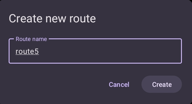 Add New Route