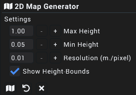 2d Map Generator Toolbar Widget