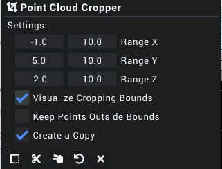 Point Cloud Cropper Widget