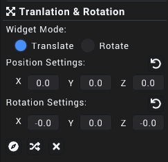 Translation And Rotation Widget
