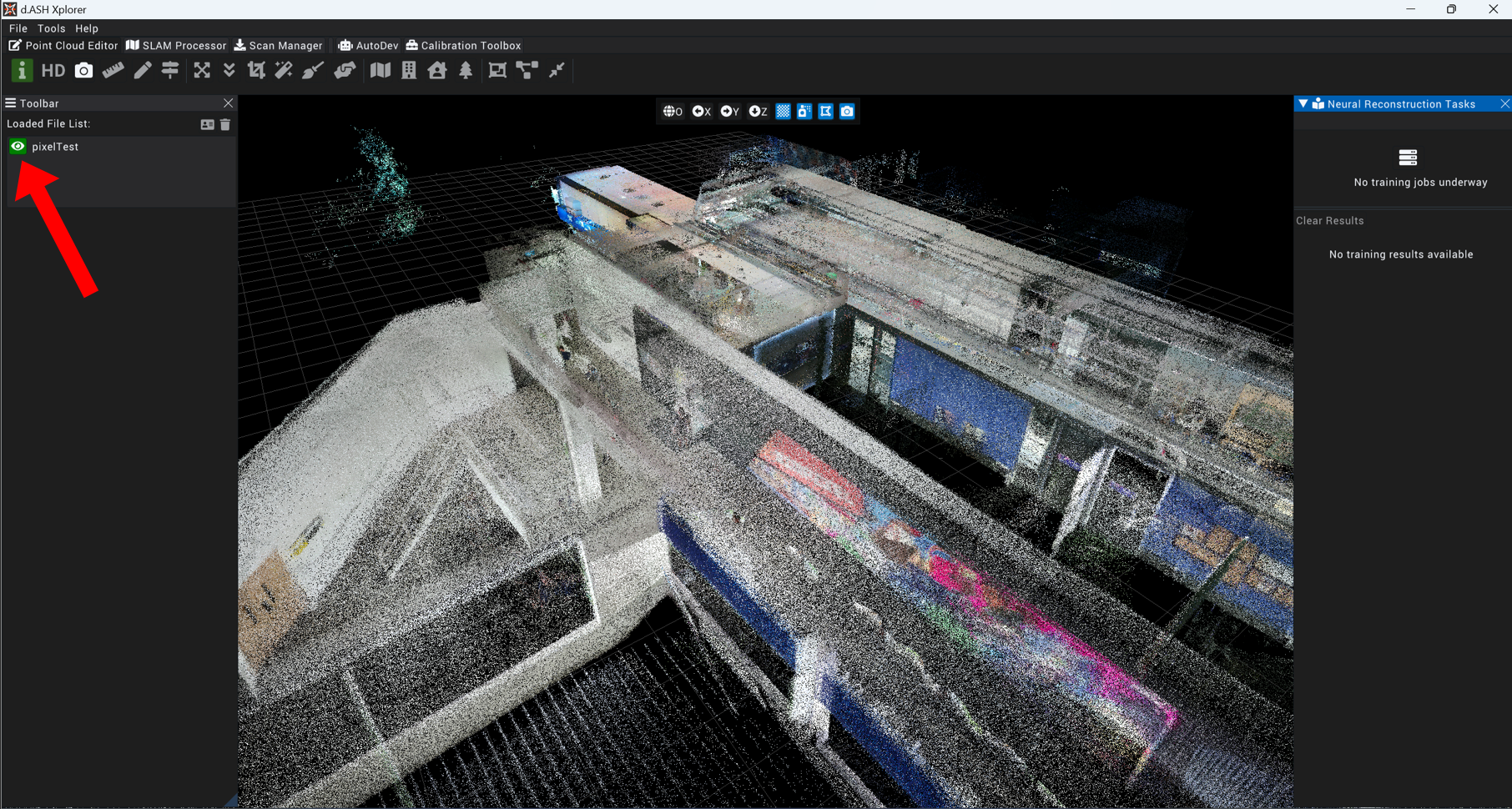 Navigate Back to Point Cloud Editor